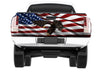 american flag bald eagle wrap on pickup tailgate
